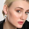 SOHI Women's California Gold The Evil-Eye Loop Drop Earrings - 3 of 4