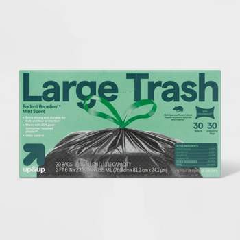 Large Drawstring Trash Bags - Mint Scent - 30 Gallon - up & up™