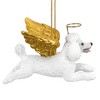 Design Toscano Honor the Pooch: White Poodle Holiday Dog Angel Ornament - 4 of 4