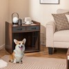Tangkula Industrial Dog Crate Indoor Doge Kennel w/Wide Countertop 2 Fabric Drawers - 2 of 4