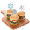 Big Dot of Happiness Winter Wonderland - Dessert Cupcake Toppers - Snowflake Holiday Party and Winter Wedding Clear Treat Picks - Set of 24 - 3 of 4