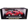 1966 Ford GT-40 MK II #3 Red with White Stripes Le Mans 1/18 Diecast Model Car by Shelby Collectibles - 3 of 3