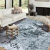 Coucheta Modern Abstract Washable Rug, Non-Slip Non-Shedding Carpet, Soft Faux Wool Low Pile Mat for Living & Dining Room, Bedroom, Office - 2 of 4