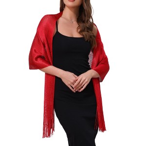 INSPIRE CHIC Women's 100% Polyester Fashion Pashmina Shawls 190 x 45 cm 1 Pc - 1 of 4