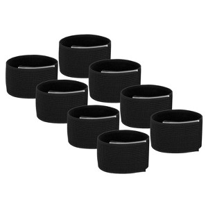 Unique Bargains Elastic Hiking Hunting Trouser Ankle Boot Straps 8 Pcs 12" - 1 of 4