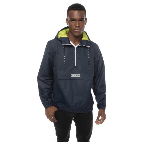 Members Only Solid Popover Jackets For Men Casual, Windbreaker Men