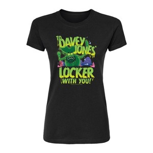 Women's - Spongebob Squarepants - Spongebob: The Search For Squarepants To Davey Jones Locker Fitted Graphic T-Shirt - 1 of 4