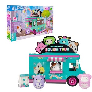 Squishmallows Deluxe Playset & 4_2" Buildable Figures Building Set - Squish Tour Van - 1 of 4