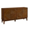 NicBex Mid Century Modern Buffet Cabinet with Storage,Fluted Sideboard with Geometric Pattern & Adjustable Shelves for Entryway/Kitchen/Dining Room - 4 of 4