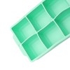 Unique Bargains 6-Cavity Square Ice Tray with Clear Lid Hand Wash Only Silicone 7.09"x4.53"x2.17" 1 Pc - 3 of 3