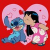 Girl's Lilo & Stitch Valentine's Day Kisses T-Shirt - 2 of 4