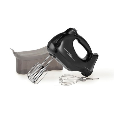 Hamilton Beach Hand Mixer with Snap-On Case 62692G: 275W, 6 Speeds, Dishwasher-Safe Parts, Black, 1-Year Warranty