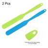 Unique Bargains Non-Stick Reusable Epoxy Resin Liquid Paint Silicone Spatula Scrapers 9.45" 2 Pcs - 3 of 4