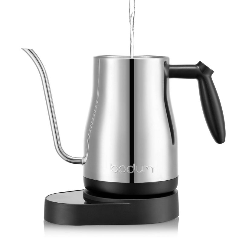 Bodum 34oz Electric Bistro Gooseneck Water Kettle With Temperature Control Stainless Steel, 3 of 12