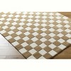 Hauteloom Timin Brown Checkered Wool Area Carpet - 4 of 4
