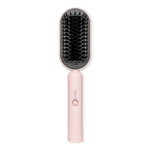 L ange Hair Mane Pass 2 in 1 Heated Straightening Brush Blush Target