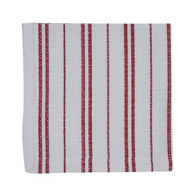 Split P Railroad Stripe Napkin Set - White