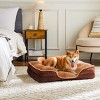 LAOTIES Orthopedic Memory Foam Dog Bed For Small Pets,Egg Crate Foam,Washable Cover,Non Slip Base - 2 of 4