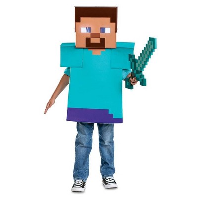 Kids' Mojang Minecraft Steve Light Up Halloween  Costume Accessory Kit One Size Fits Most