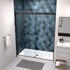 NicBex Shower Door 56-60" Wx74"H Bypass Sliding Shower Door with 5/16" (8mm) Tempered Glass with Reversible Installation - 2 of 4