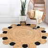 Ayana Two-Tone Jute Hippy Circle - JONATHAN Y - 4 of 4