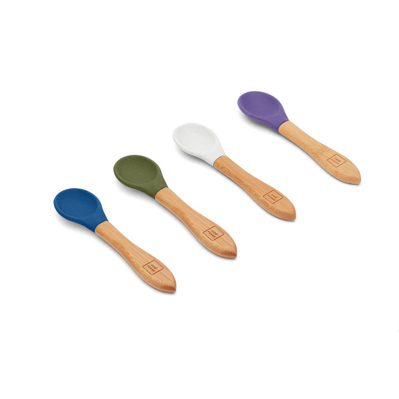 Red Rover 4pk Bamboo and Silicone Kids&#39; Spoons, 6 of 7