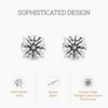 Gilded IGI Certified Lab-Grown Diamond 14KT White & Yellow Gold Stud Earrings for Women 4-Prong Basket, Round & Princess Cut, 1-2-3 Carat Total Weight - 2 of 4