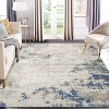 Modern Abstract Living Room Rug with Non-Slip Backing Ultra-Thin Stain Resistant Non Shedding Throw Carpet - 4 of 4