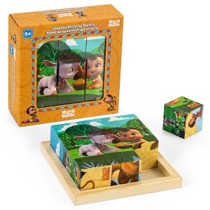 Mighty Little Bheem Wooden 9 pc Puzzle Blocks - 1 of 1