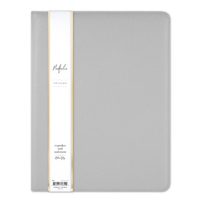 Gray Padfolio 8.5" x 11" - cupcakes and cashmere for Blue Sky