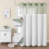 BAGOKIE 72"x75" Waffle Weave Hookless Shower Curtain - 2 of 4