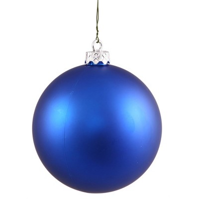 Vickerman 2.75" Matte Drilled Shatterproof Christmas Ball Ornament - Blue