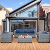 Lviden 4 Piece Wicker Patio Furniture Sets Outdoor Conversation Set PE Rattan Sectional Sofa Couch - 2 of 4