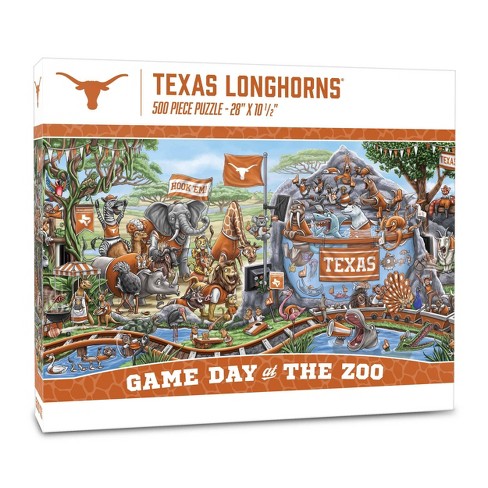 NCAA Texas Longhorns Game Day at the Zoo 500pc Jigsaw Puzzle - image 1 of 3