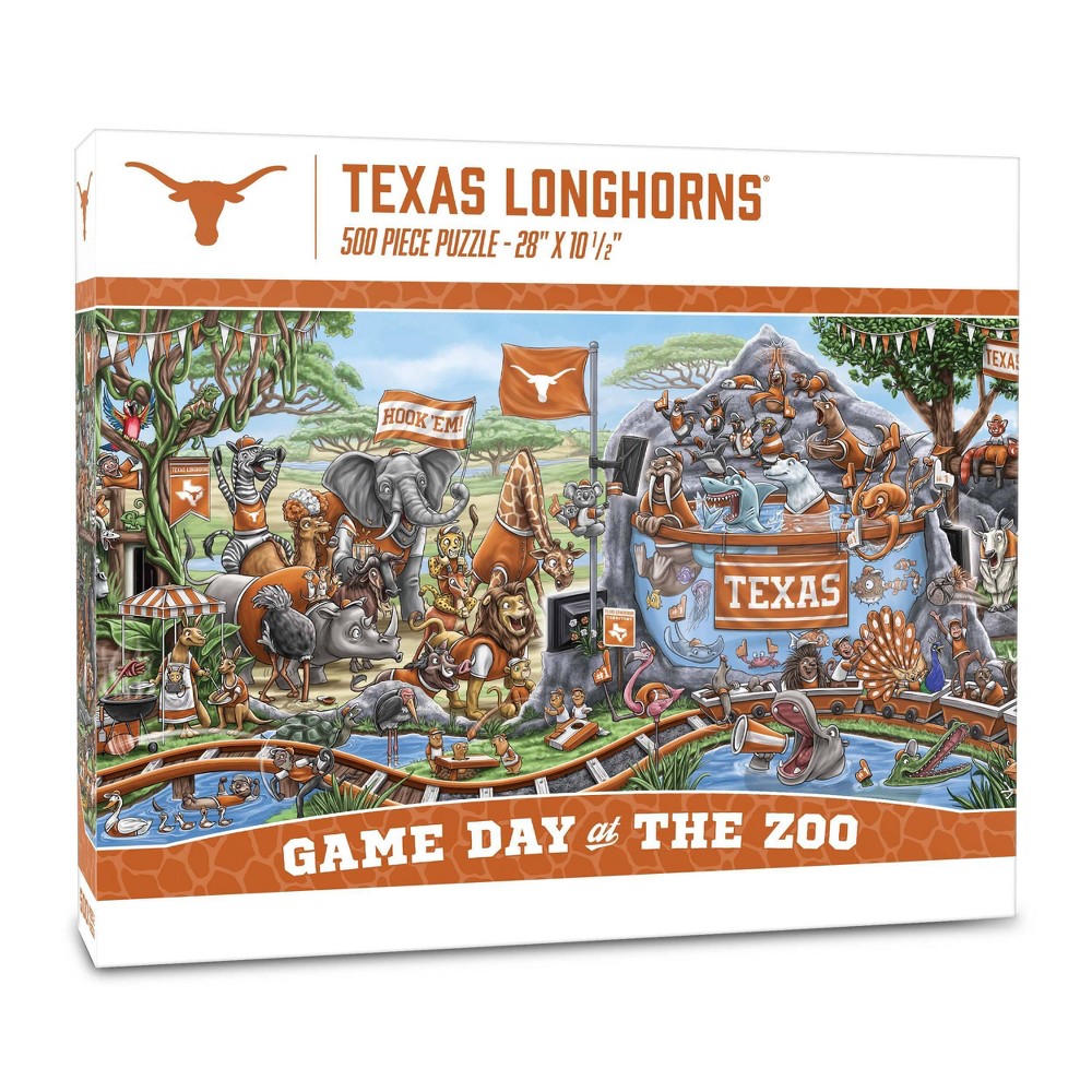 Photos - Jigsaw Puzzle / Mosaic NCAA Texas Longhorns Game Day at the Zoo 500pc Jigsaw Puzzle