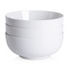 64 Ounce Porcelain Bowls Set 3 Pack Premium White Ceramic Bowls for Cereal, Soup, Salad, Pasta, Prep, Rice, Ice cream, Microwave & Dishwasher Safe - 4 of 4