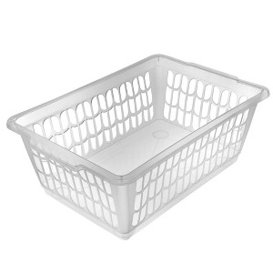 YBM HOME Plastic Perforated Storage Basket Bin Office Drawer, Shelf Desktop Countertop Tray Organizer - 1 of 4