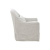 Wilmington Swivel Glider Chair Ivory/Black: Madison Park, Polyester Upholstery, Metal Legs, Foam Fill - 4 of 4