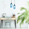 River of Goods 4.75" 1-Light Apollo Glass and Metal Pendant Blue: Contemporary Ceiling Fixture, UL Listed, Adjustable Height - 2 of 4