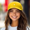 Dalix Lil Peace Sign Embroidered Cotton Cap Outdoor Dad Hat Womens - 3 of 4