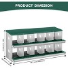 Coucheta Chicken Nesting Boxes - Available in Multiple Styles (Bracket Leg/Two-Tier/Wall Mount) & Compartments (6/8/10) for Easy Egg Collection. - 3 of 4