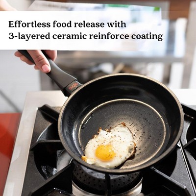 Alva Energy Black Aluminum Nonstick Ceramic Frying Pan Skillet