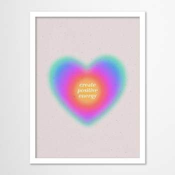 Americanflat Quotes Modern Wall Art Room Decor - Create Positive Energy by Emanuela Carratoni