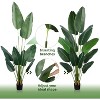Tree City 6 Ft Faux Bird of Paradise Plant - Realistic Fake Palm Tree for Home, Office, Patio & Garden Decor - 4 of 4