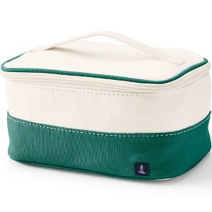 Lands' End Canvas Open Wide Cosmetic Bag - 1 of 4