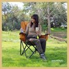 Arrowhead Outdoor Portable Folding Camping Quad Chair w/ 6-Can Cooler, Heavy-Duty Carrying Bag, Supports up to 450lbs (Workwear Tan) - 4 of 4