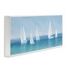 Stupell Industries White Sail Boats Across Coast, 24" x 10" - 3 of 4