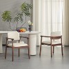 Christopher Knight Home Contemporary Jessica Rubberwood Faux Leather Upholstered Dining Chairs (Set of 2) - 2 of 4