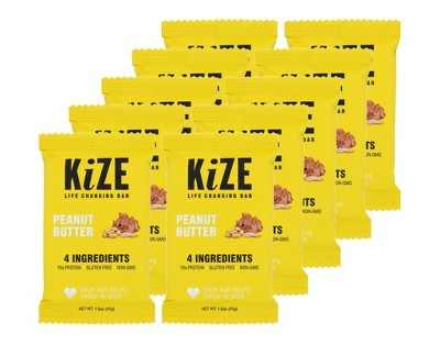 Kize Peanut Butter Energy Bar - 10 bars, 1.6 oz