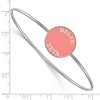 Black Bow Jewelry Sterling Silver Delta Zeta Greek Life Bangle Bracelet 7 Inch - 2 of 3